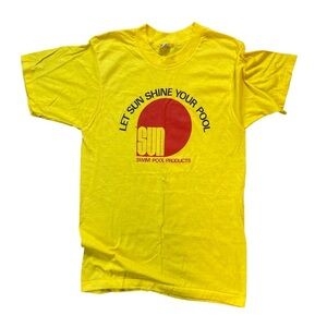 Vintage 1980s Screen Stars “Let Sun Shine Your Pool” Single Stitch T-shirt